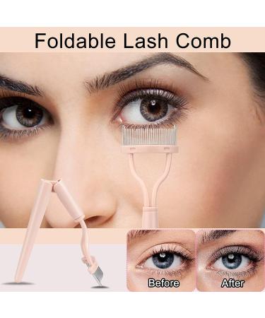 4 in 1 Eyelash Separator Tool Kit - Baborui Eyelash Comb Mascara Guard Applicator | False Lash Clip and Curler Tool - Portable and Precise Lash Application - Buy Online on GoSupps.com
