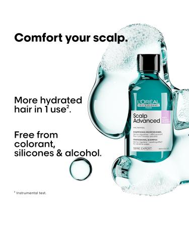 L'Oreal Professionnel Shampoo Scalp Advanced Shampoo for Sensitive Scalps For Dry or Oily Scalps Scalp Relief Intense Soother for Scalp Discomfort Serie Expert Professional 500 ML - Buy Online on GoSupps.com