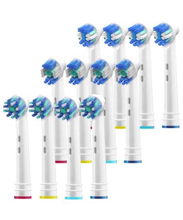 Pearl Enterprises Replacement Toothbrush Heads for Oral B- 12 PK Electric Toothbrush Assorted Heads Refill Fits Oral-b Braun Kids, pro, 1000, Professional Care, 3D, 2000 & More!
