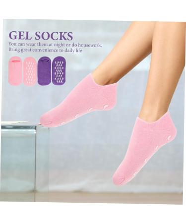 FOMIYES 4 Pairs Gel Socks Salon Foot Covers Moisturizing Socks Foot Masks My Cart Items Moisturizing Foot Socks Foot Caring Masks Household Foot Care Products Feet Nursing Socks - Buy Online on GoSupps.com