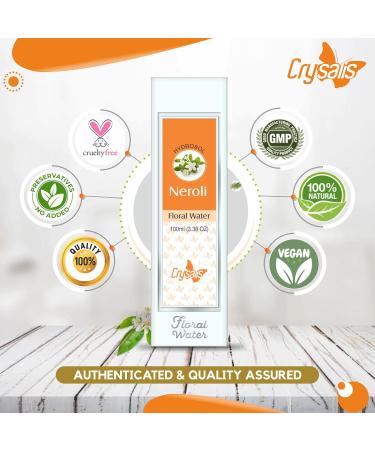 Crysalis Neroli Floral Water 100ml | Pure Citrus Aurantium - Shop Internationally - Buy Online on GoSupps.com