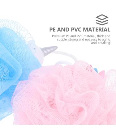 Beavorty 2pcs Unicorn Bath Balls - Exfoliating Body Cleaners & Cartoon Shower Net Scrubbers - Fun Bathing Accessory for All Ages - Buy Online on GoSupps.com