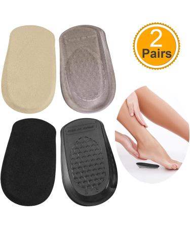Buy Heel Pads & Inserts - Self-Adhesive Gel Heel Cups for Comfort & Support | 2 Pairs - Plantar Insoles for Pain Relief - International Shipping Available - Buy Online on GoSupps.com