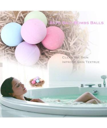 Mallofusa Bath Bomb Gift Set - 6 x 3.5 oz Fizzies with Organic Essential Oils, Jojoba Oil & Shea Butter - Moisturizing Spa Kit for Her - Perfect Bath Basket Addition - Buy Online on GoSupps.com
