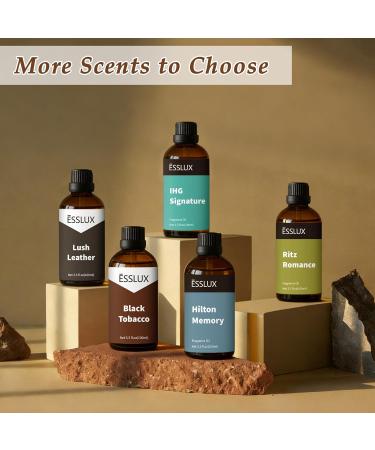 Lush Leather Fragrance Oil ESSLUX 100ml 3.3 oz Large Single Scented Oils Aromatherapy Essential Oils for Home for Diffuser Massage Soap Candle Making Scents - Buy Online on GoSupps.com