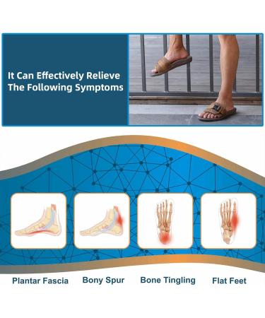 MEGNYA Men's Orthotic Walking Sandals | Arch Support, Plantar Fasciitis Relief | Comfortable Slide Sandals for Foot Pain | 11 W3 Dark Brown - Buy Online on GoSupps.com