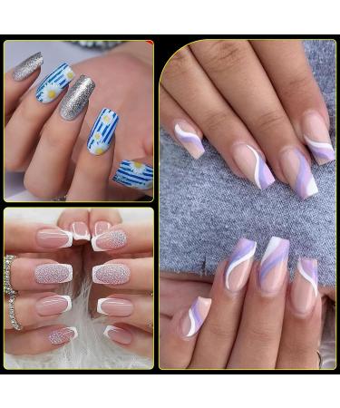 Makartt 504Pcs Soft Gel Full Cover Nail Tips - Medium Square False Nails for Salons & DIY Nail Art - Matte Finish, No Crease - 12 Sizes - Buy Online on GoSupps.com