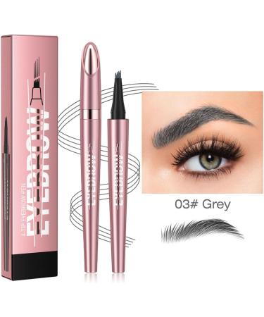 Eyebrow Pen Eye Brow Pencils for Women with 4-Fork-Tip Create Natural Hair-Like Brows Microblading Eyebrow Pen (03) - Buy Online on GoSupps.com