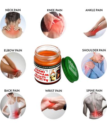 100% Ayurvedic Massage Marham for Fast Joint & Muscle Pain Relief - Back, Shoulder, Knee & Bones - Essential Cream (Pack of 4) 1.69 Oz - Buy Online on GoSupps.com