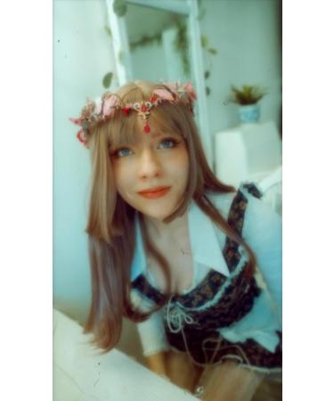 MOSTORY Fairy Crown Pink Butterfly Elf Headpiece Woodland Headband Elven Circlet Tiara for Women Christmas Halloween Renaissance Renfaire Cosplay - Buy Online on GoSupps.com
