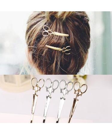 Cuhair Scissor Design Hair Clips 6pcs 4cm each