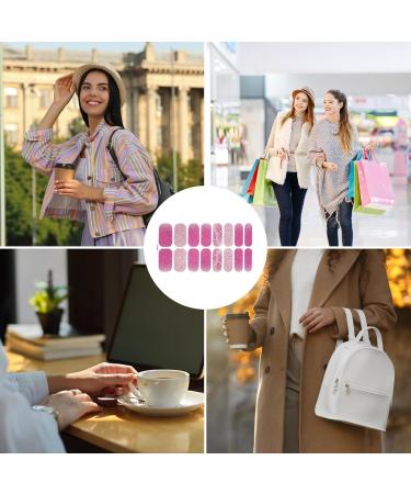 Full Nail Wraps - French Manicure Stickers | Durable UV Resistant Gel Film Professional Quality Beauty Accessories for Ladies Office Travel Evening Gift Modern Elegance - Buy Online on GoSupps.com