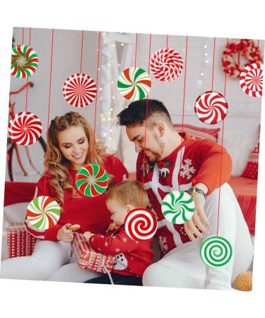 PRETYZOOM 24 Sheets Christmas Candy Decorations Ribbons Xmas Candies Xmas Ornaments Window Decorative Stickers - Buy Online on GoSupps.com