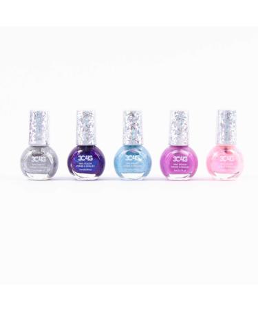 Three Cheers for Girls - Holowave Nail Polish - Nail Polish Set for Girls & Teens - Includes 5 Colors - Non-Toxic Nail Polish Kit for Kids Ages 8+