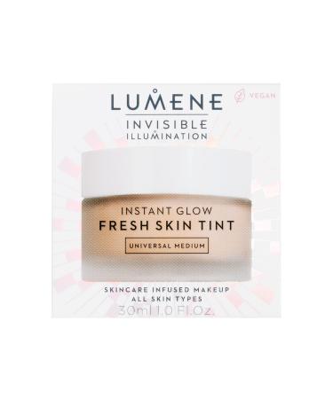 Lumene Invisible Illumination Instant Glow Skin Tint - Hydrating Full Coverage Foundation - 24HR Gel Tint Makeup for Youthful Skin - Universal Medium (30ml) - Buy Online on GoSupps.com
