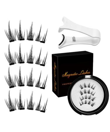 Magnetic Lashes With Applicator Lashes Natural Looking With Applicator - Easy To Wear And Fake Eyelashes For Daily Makeup