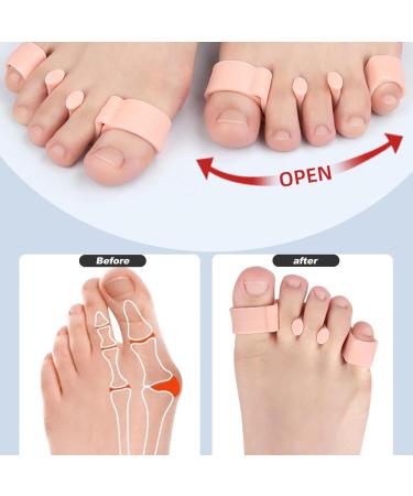Obelunrp Toe Separator - 2 Pairs of Soft Silicone Spacers for Pain Relief & Alignment | Reusable Elastic Design for Men & Women - Buy Online on GoSupps.com