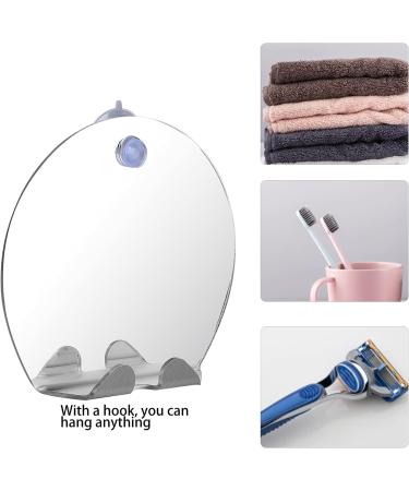 Fogless Shower Mirror with Suction Cup Holder - Ideal for Makeup and Shaving - Buy Online on GoSupps.com