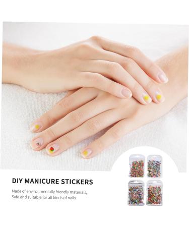 Healeved 4 Packs Nail Art Polymer Clay Appliques Embellishments DIY Nail Decoration Supplies Nail Decorations for Nail Art Craft Making Beads Fruit Nail Art Craft Manicure 3d Suite Resin 11X7cm Colorful - Buy Online on GoSupps.com