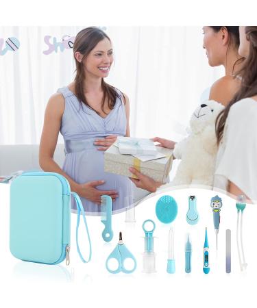 Baby Nail Kit Thermometer | Essential Newborn Baby Grooming & Healthcare Kit in Blue - Buy Online on GoSupps.com