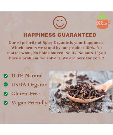 Organic Whole Cloves - 100% Pure USDA Organic - Non-GMO | Keto Friendly | Non-Irradiated - 16 OZ - Buy Online on GoSupps.com