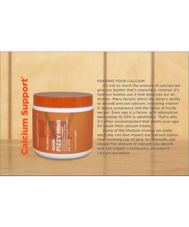 Mt. Angel Vitamins Fizzy Mins Calcium + Vitamin D - Bone Support Supplement (300g) - 10.58oz (1 Pack) - Buy Online on GoSupps.com