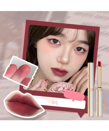 Waterproof Velvet Matte Lipstick Long Lasting - High Pigment Lipstick Set - Nourishing Nude Lip Gloss - Smooth Color - Matte Lipstick - Gift Box for Women - Buy Online on GoSupps.com