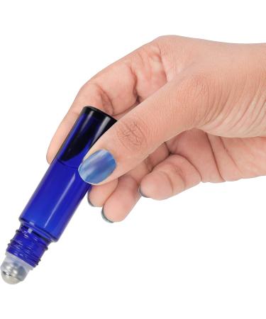 Belle Vous Cobalt Blue Roll-On Glass Bottles (10ml) - 24 Pack Essential Oil Set with Stainless Steel Roller Balls for Aromatherapy & DIY Rollers - Perfect for International Shipping - Buy Online on GoSupps.com