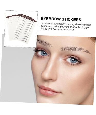 Healeved 42 Pcs Eyebrow Stickers Instant Transfer Eyebrows 3d Eyebrows Stickers Fake Eyebrows Hair Soy Ink - Buy Online on GoSupps.com