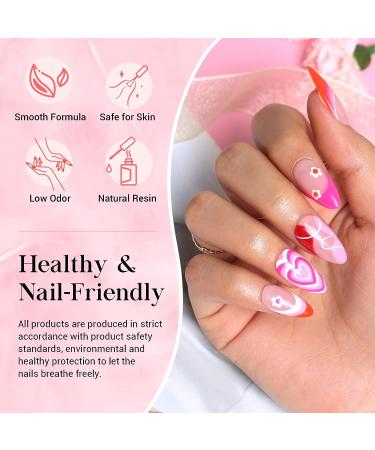 MEFA 23 Pcs Gel Nail Polish Set - Summer Bright Classic Colors with Glossy & Matte Top Coat - Starter Manicure Kit for Women - DIY Salon Gift - Buy Online on GoSupps.com
