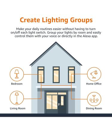 Amazon Basics Smart A19 LED Light Bulb 4-Pack - Color Changing, Wi-Fi, Alexa Compatible - 60W Equivalent, 800LM - Certified for Humans - Buy Online on GoSupps.com