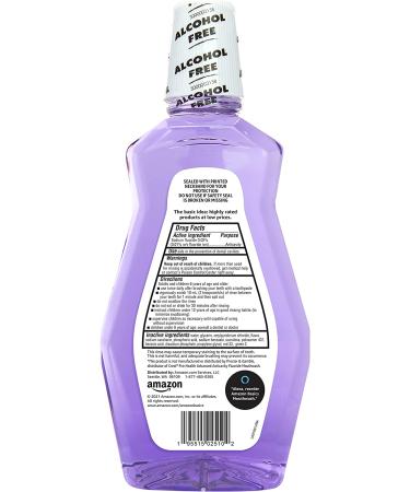 Amazon Basics Anticavity Fluoride Mouthwash - Alcohol Free, Violet Mint, 1 Liter (33.8 Fl Oz) - 1-Pack - Buy Online on GoSupps.com