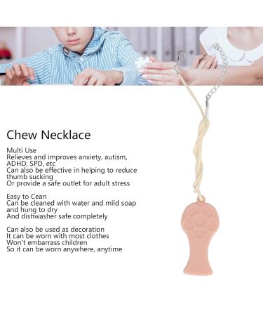 Chew Necklace for Autism & ADHD | Sensory Pendant | Dishwasher Safe Silicone - Anxiety Relief - Buy Online on GoSupps.com