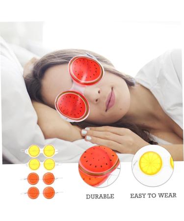of 12 Fruit Eye Cooling Pad for Chest Sleeping Plasters Eyeshadow Home Care Eye Masks for Household Fruit Bag Glasses Blindfold Child Decorate PVC - Buy Online on GoSupps.com