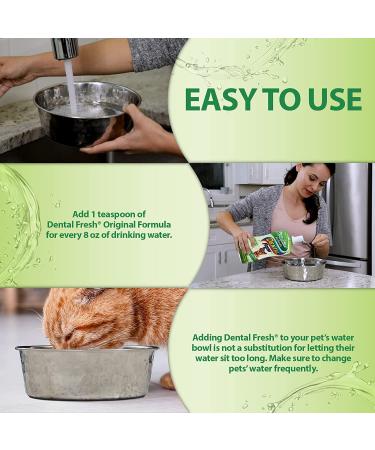 Dental Fresh Water Additive for Pets - Clinically Proven Whitening Formula - 8 fl.oz - Buy Online on GoSupps.com