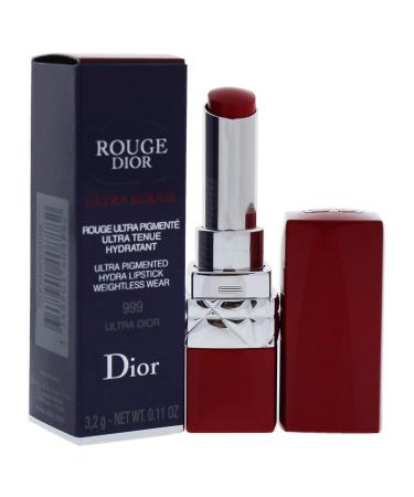 Dior Rouge Dior Ultra Rouge Lipstick - 999 Ultra Dior | Long-Lasting Satin Finish - Buy Online on GoSupps.com