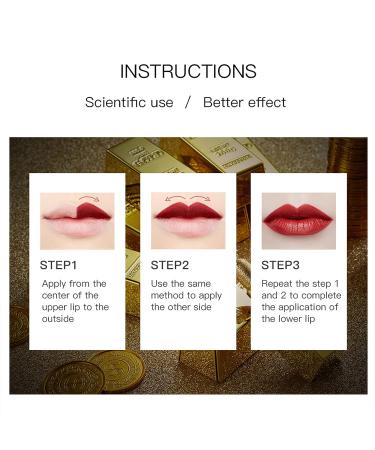 Long Lasting Matte Lipstick for Women | Moisturizing, Waterproof & No-Fade | Vintage Makeup | Lightweight Gold Lipstick Stain - 04 - Buy Online on GoSupps.com