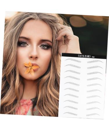 Balacoo 2 Pairs Waterproof Makeup Water-based Eye Brow Stickers Eyebrow Stickers 3d Water Proof Makeup Tools - Buy Online on GoSupps.com