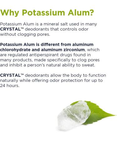 Crystal Body Deodorant Roll-On-2.25 oz 2 pack 2.25 Fl Oz (Pack of 2) Unscented - Buy Online on GoSupps.com