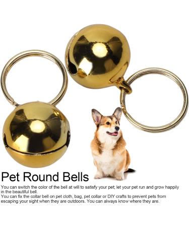 2pcs Rust-Free Extra Loud Copper Bells for Pets - Brass Collar Charm Bells for Cats & Dogs - Save Birds & Wildlife - Gold - Buy Online on GoSupps.com