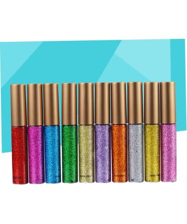 Mipcase 10pcs Eyeliner Pencil Glitter Eye Shadow Shiny Eyeshadow Liquid Eyeliner Liquid Eyeshadow Sequins - Buy Online on GoSupps.com
