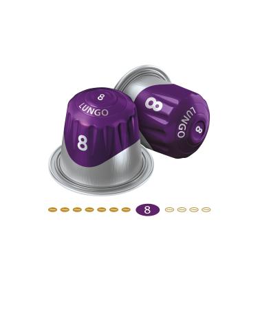 Buy Jacobs Lungo Intenso Coffee Capsules - Intensity 8 100 Nespresso * Compatible - 10 Pack for 10 Drinks - Buy Online on GoSupps.com