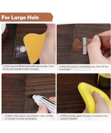 DEWEL Wood Furniture Repair Kit - Wood Fillers Touch Up Markers & Wax Sticks for Cracks Scratches & Holes - Perfect for Tables Floors & Doors - International Shipping Available - Buy Online on GoSupps.com