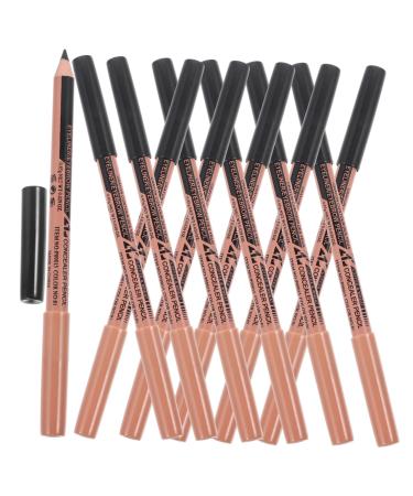 Angoily 12pcs Dual Purpose Eyeliner Concealer Pencil Women Makeup Tool Cosmetic Pencil for Women Suite Miss
