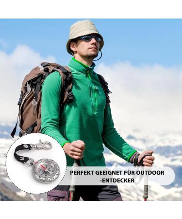 Portable Waterproof Compass Keychain - Vintage Mini Key Trailer for Outdoor Navigation - Buy Online on GoSupps.com