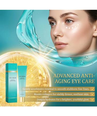 Retinol Eye Cream Targets Dark Circles and Puffiness Anti-Aging Formula with Hyaluronic Acid Effectively Reduces Eye Bags Wrinkles and Fine Lines | Unisex Moisturizing Eye Care - Buy Online on GoSupps.com
