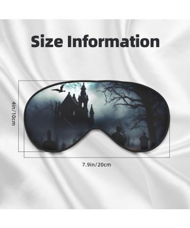 Gothic Happy Halloween Eye Mask - Soft Zero Eye Pressure Travel Sleep Mask for Ultimate Comfort - Buy Online on GoSupps.com