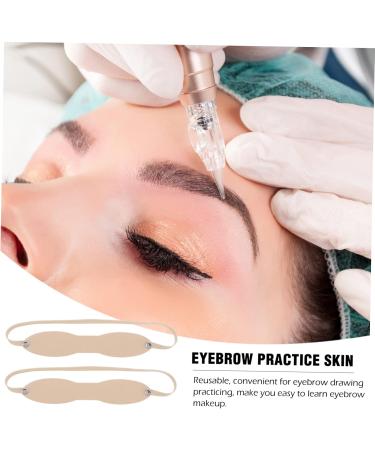Beavorty Eyebrow Practising Skin 10pcs eyebrow practice skin tattoo practice skin fake skin eyebrow headband eyebrow pencil blank Micro- Blading Practice Skin 22X3X0.2CM Skin Color - Buy Online on GoSupps.com