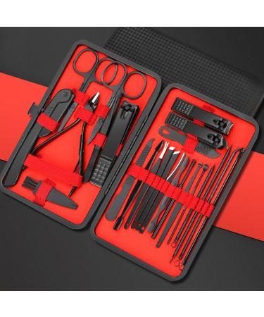 Pedicure Tools for Feet Manicure and Pedicure Set 24 Pieces Portable Nail Clippers Set Fingernail Clippers | Stainless Steel Manicure Set Compact Manicure Set for Hand Foot Family Friends - Buy Online on GoSupps.com