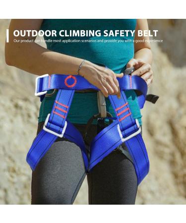 Buy Wiyety Adjustable Climbing Belt & Gloves - Safety Gear for Tree Climbing & Crash Protection (Blue) - International Shipping Available - Buy Online on GoSupps.com